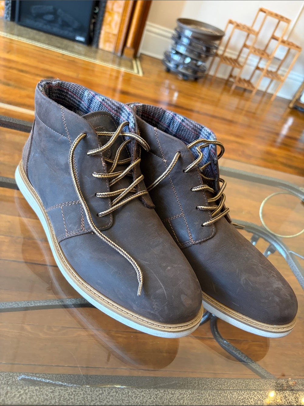 Alpine Design Dark Brown Lace-Up Chukka Boots